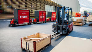 Routenzug Factory Train bei Pilatus Flugzeugwerke AG