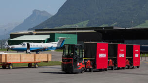 Routenzug Factory Train bei Pilatus Flugzeugwerke AG