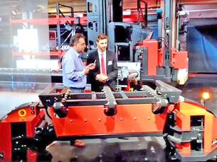 Rollenbahn-Förderband Warenträger