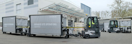 Neumaier Factory Train load train at Heraeus Site Operations GmbH & Co. KG in Hanau